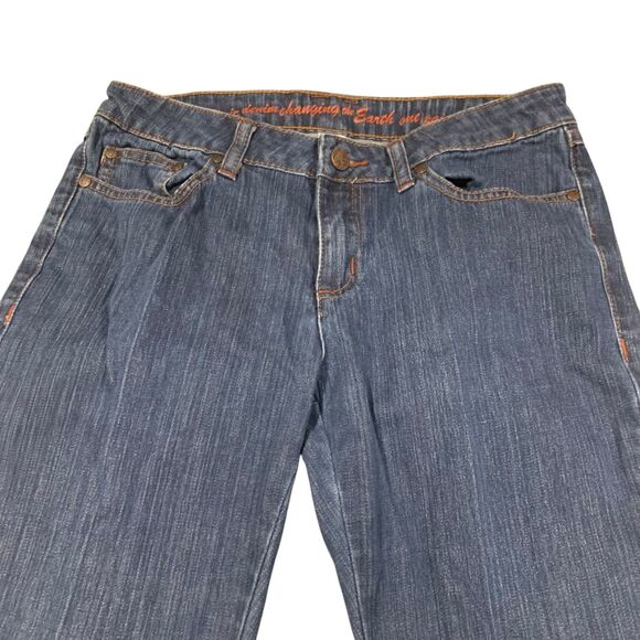 Prana Womens Dark Wash Organic Cotton Staright Leg Denim Jeans 4 Boho Outdoors - Picture 2 of 9